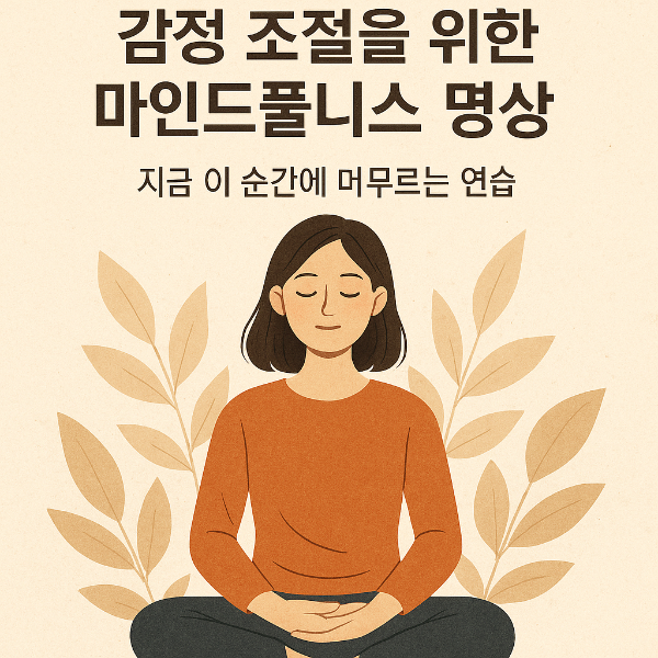 감정 조절을 위한 마인드풀니스 관련 사진