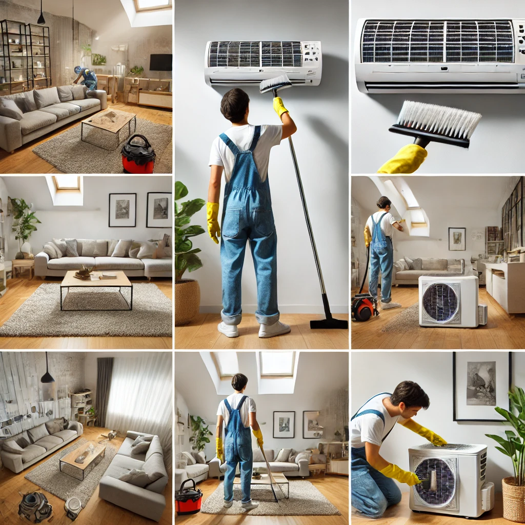 에어컨 청소 방법, 벽걸이형, 스탠드형, 천장형