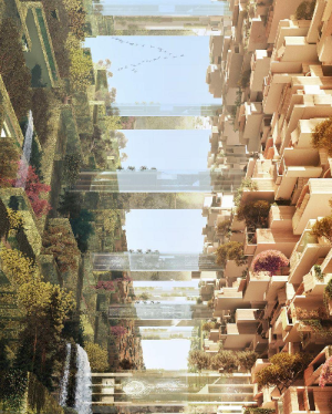 네옴시티 - 더라인 내부 상상도