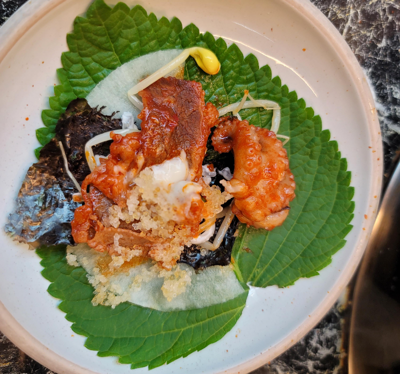 우삼겹 쭈꾸미 한쌈