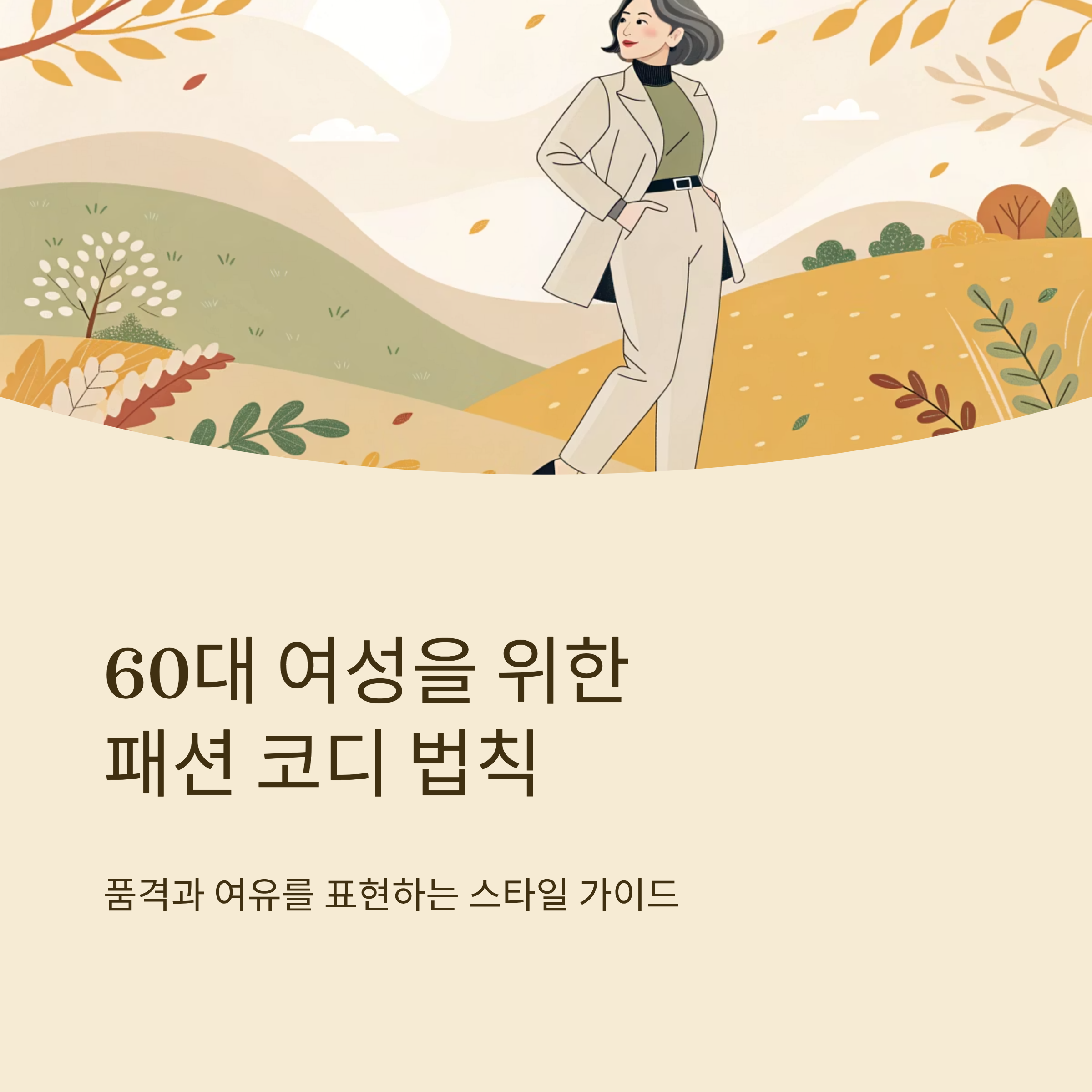 60대 여성 패션 코디 법칙