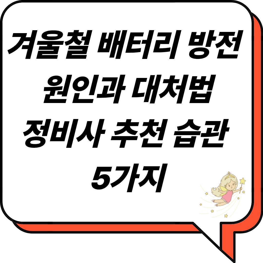 겨울철 배터리 방전