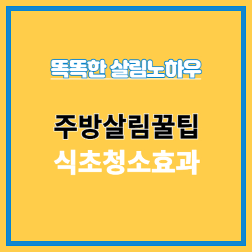 식초활용청소법