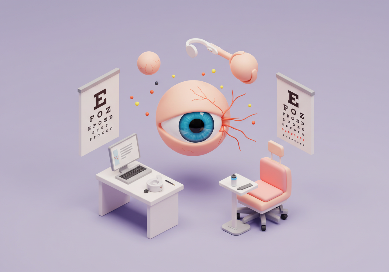 비문증 원인 7가지와 눈앞에 떠다니는 점의 비밀