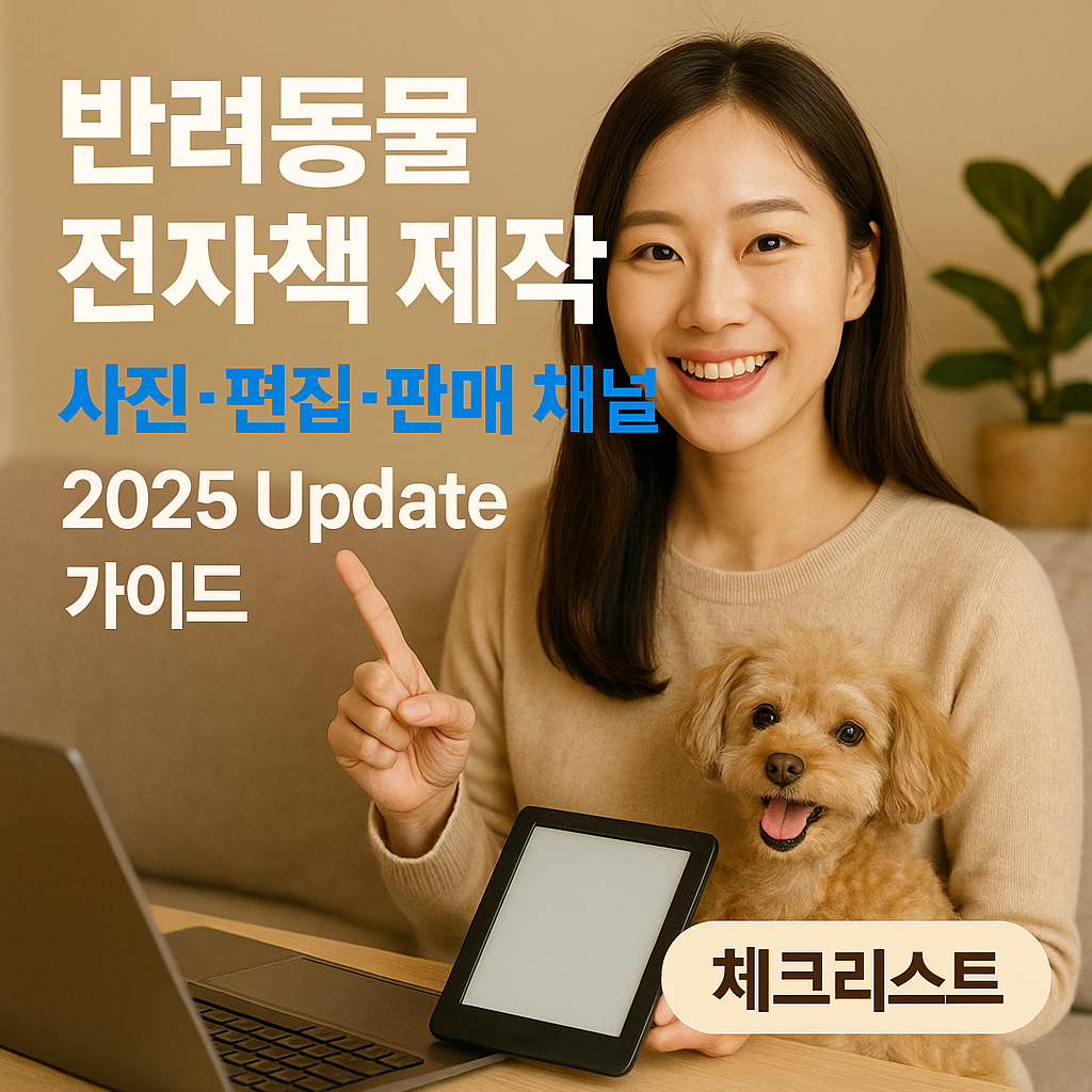 반려동물 전자책 제작 | 사진·편집·판매 채널 2025 Update 가이드