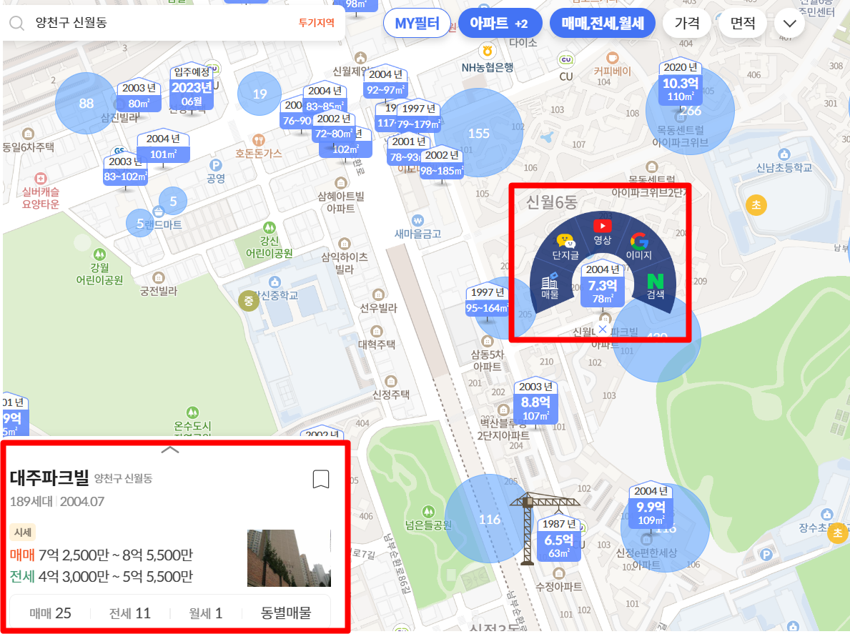 KB 부동산 시세 및 실거래가 조회