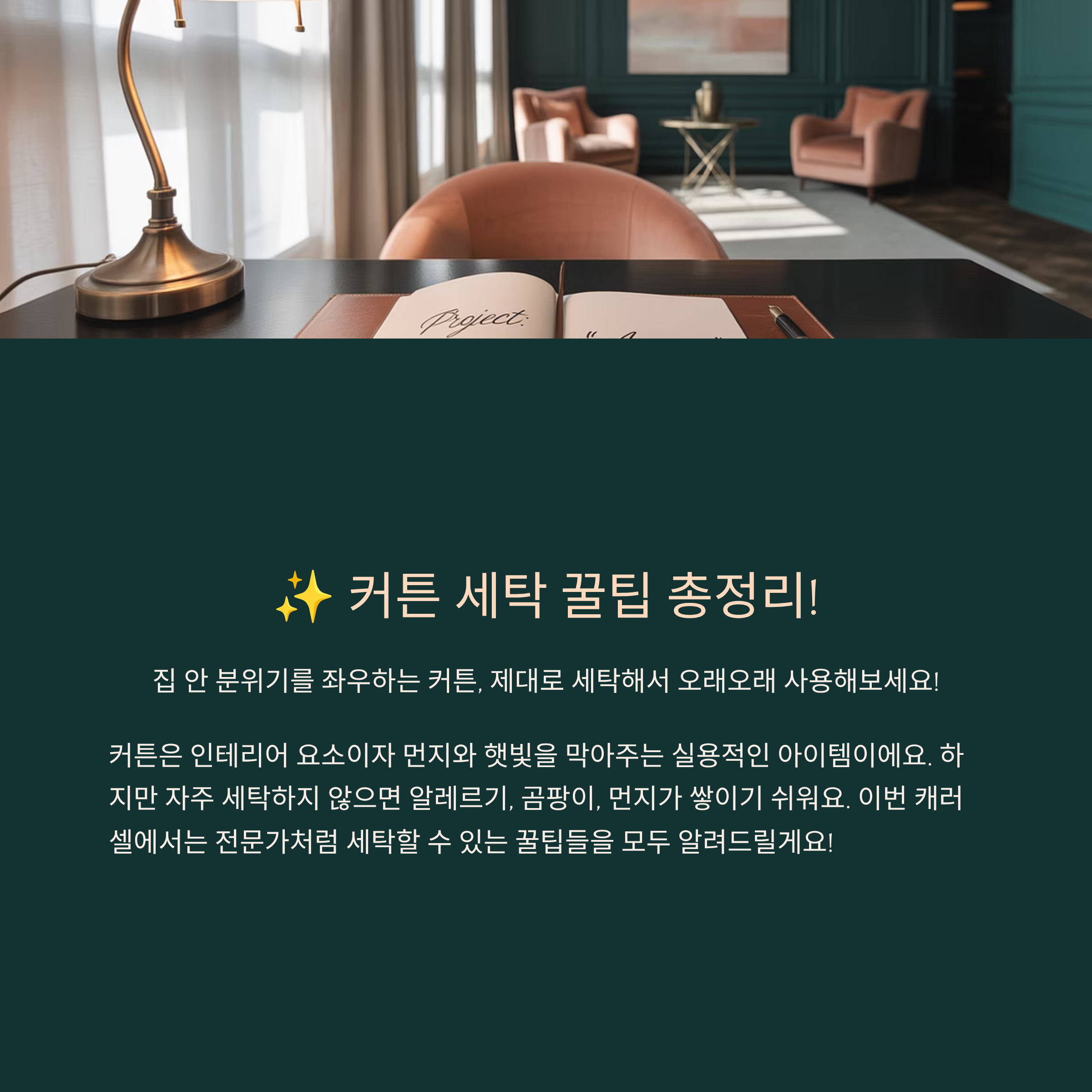 커튼 세탁 꿀팁 총정리!