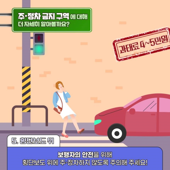 불법주정차 기준 및 과태료