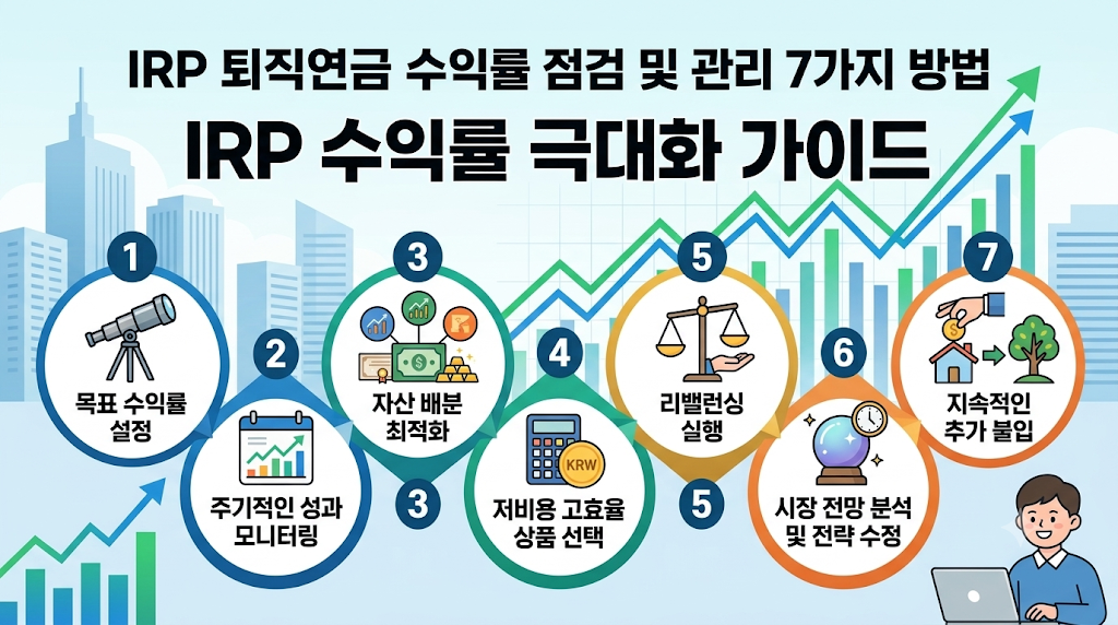 IRP 퇴직연금 수익률 점검 및 관리 7가지 방법