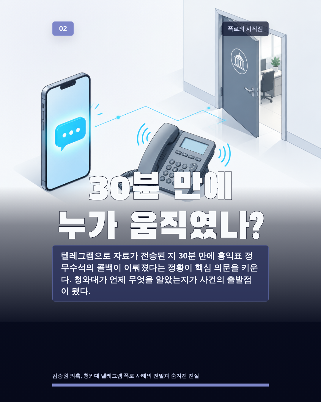 30분 만에 누가 움직였나?
