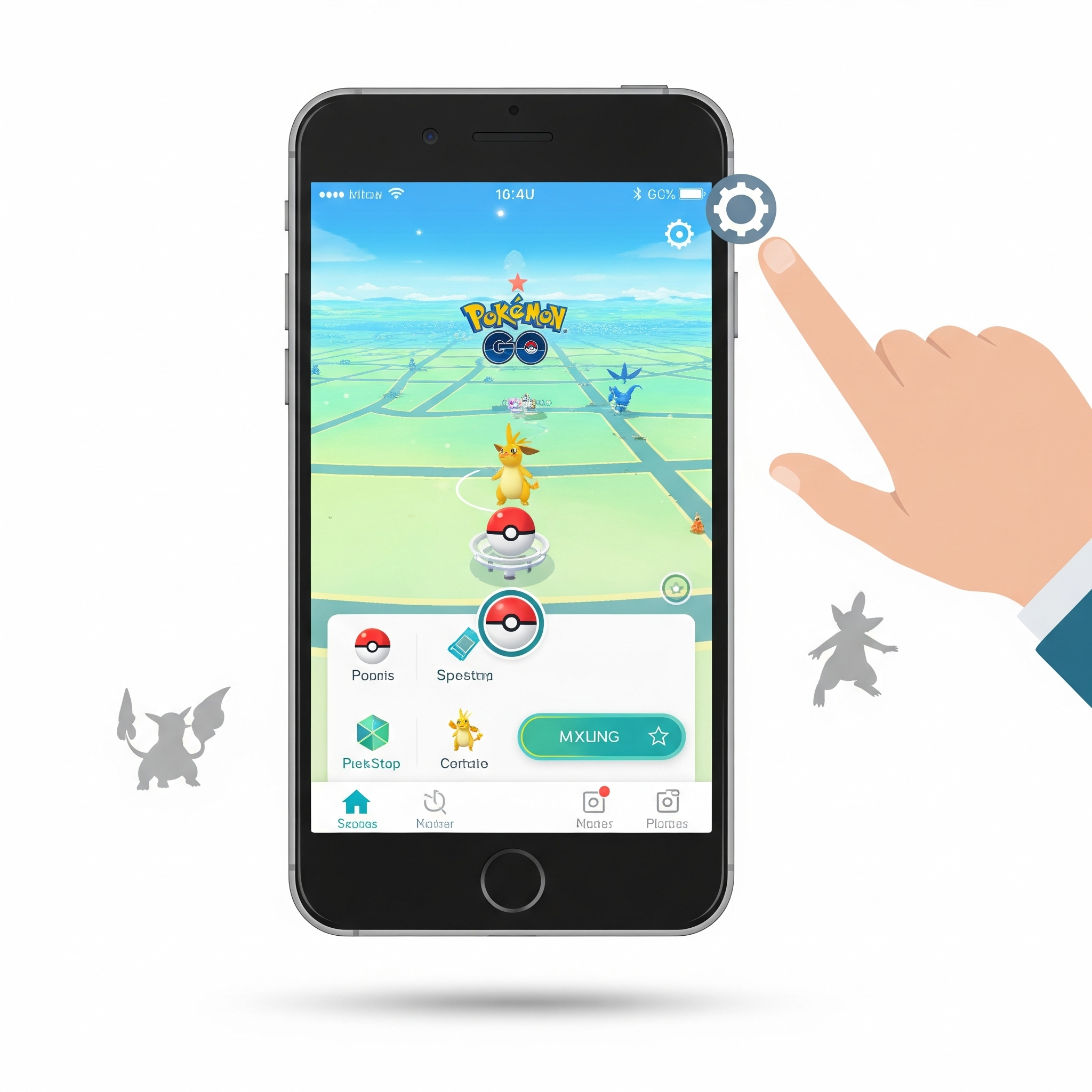 포켓몬고 네비게이션바 사라짐 현상?