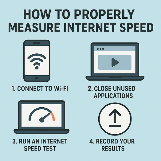 인터넷 속도 측정법