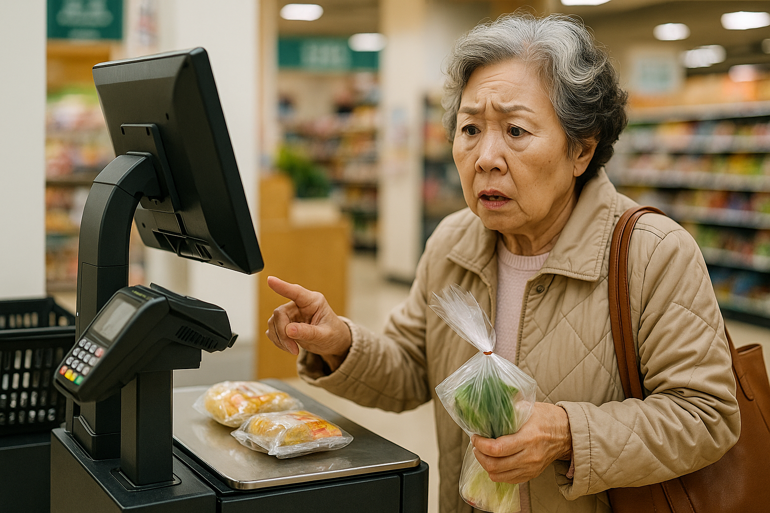 시니어를 위한 혼자 장보다 당황한 날, 셀프 계산대 정복기!