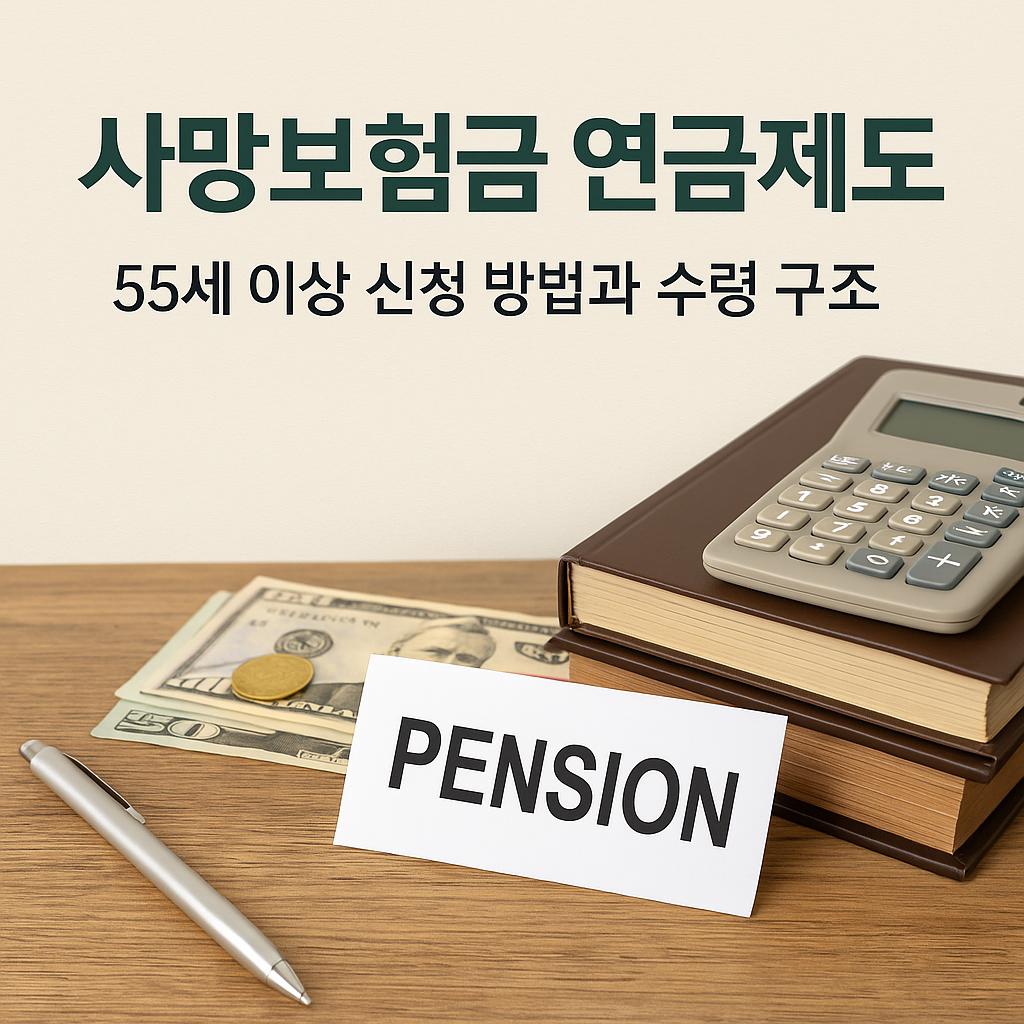 사망보험금 연금제도, 55세 이상 신청 방법과 수령 구조