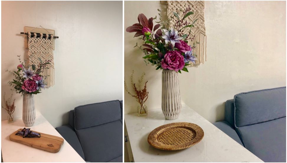 집에 꾸며놓은 마크라메