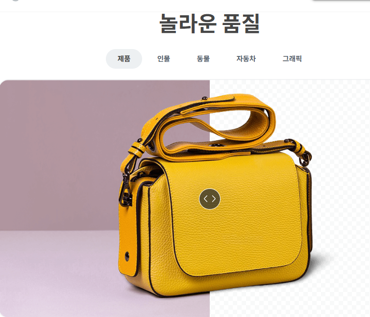 remove.bg 사이트 바로가기