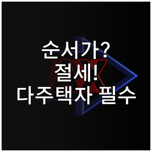 다주택자 절세를 위한 주택 매도 순서..