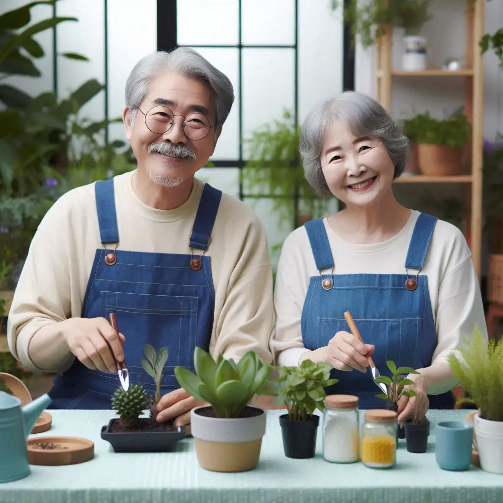 노인-원예치료사