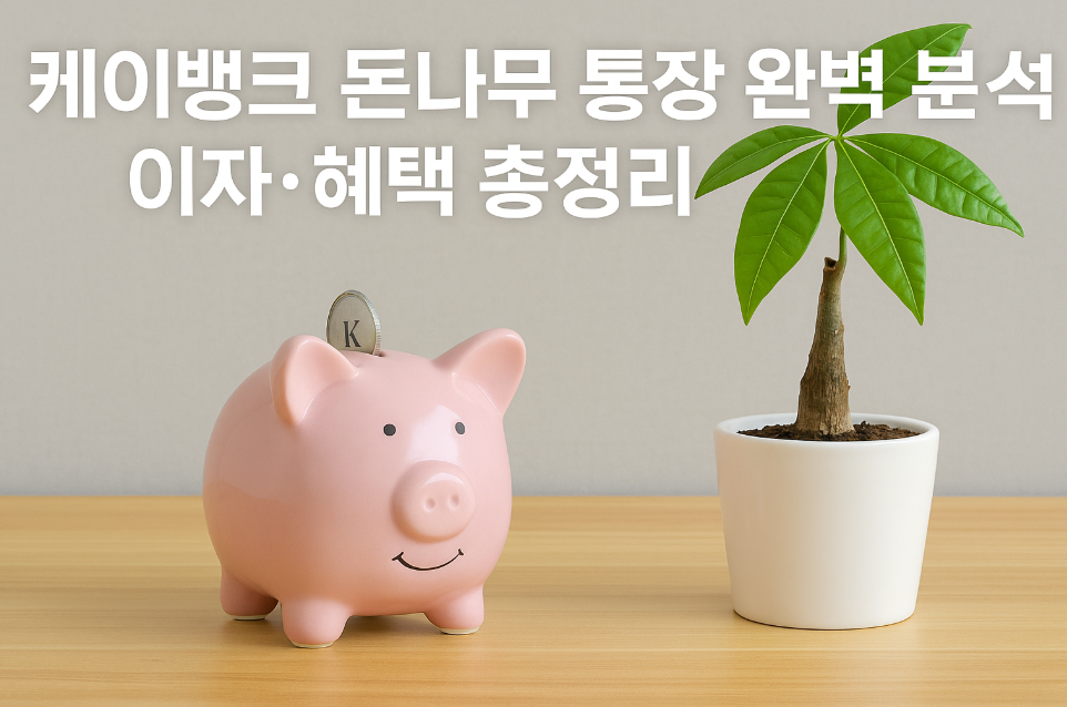 케이뱅크 돈나무 통장 완벽 분석