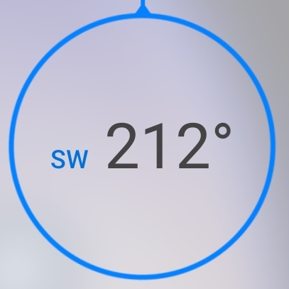 엣지패널 나침반 사용