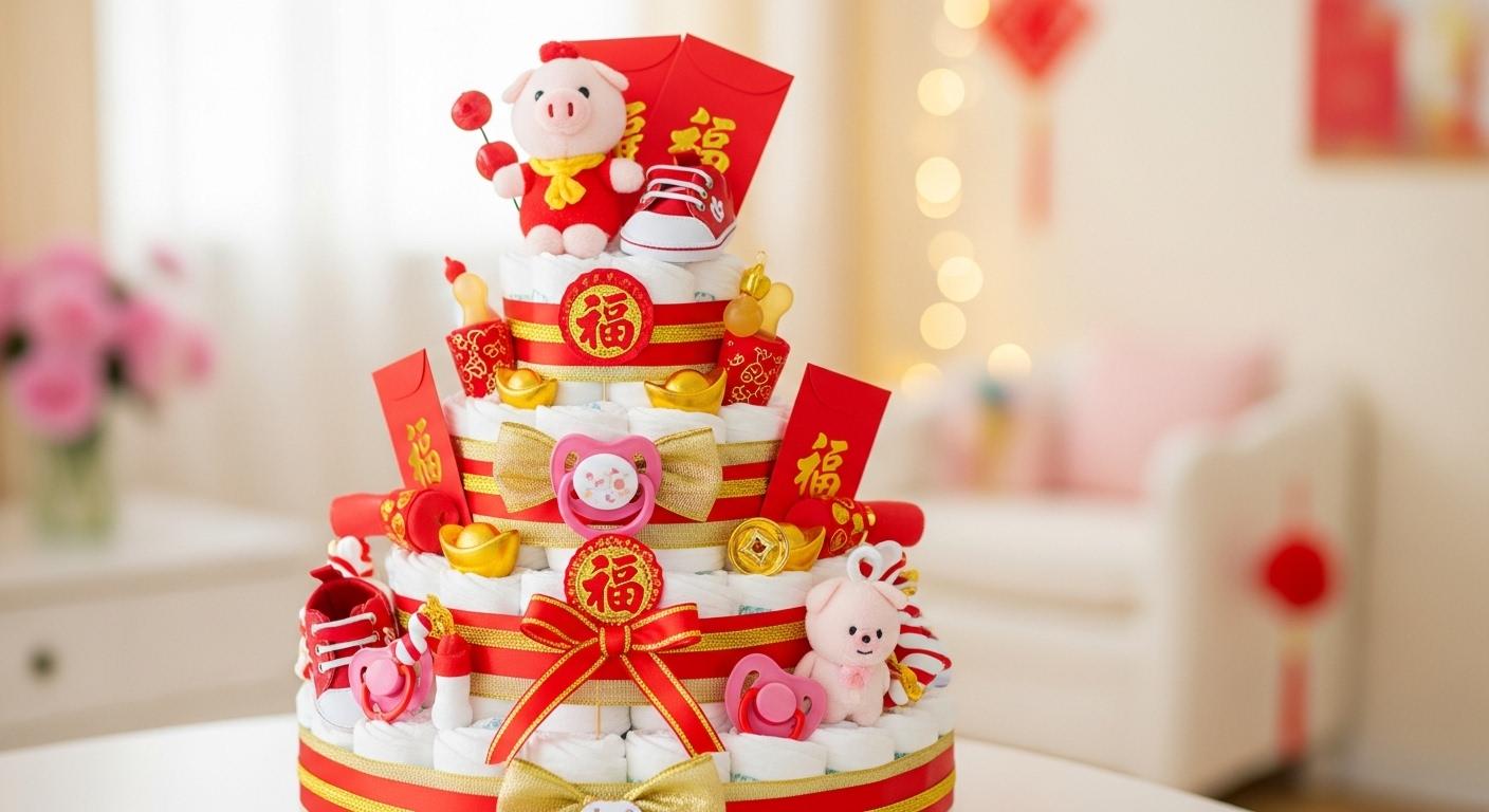 앙앙기저귀케이크