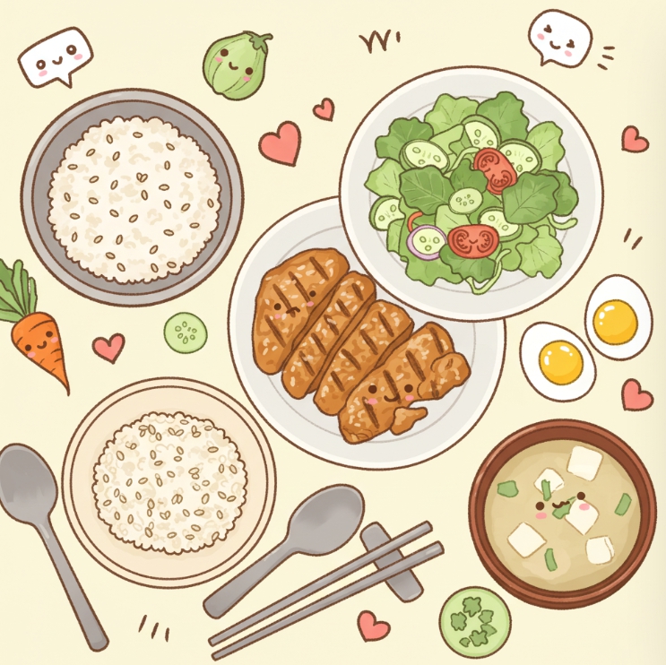 식단 조절, 어렵지 않아~ 같이 해보자!