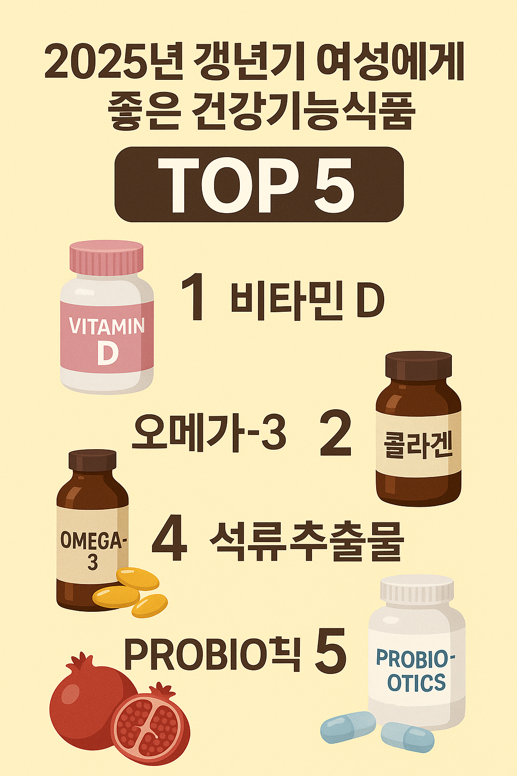 갱년기 여성에게 좋은 건강기능식품
