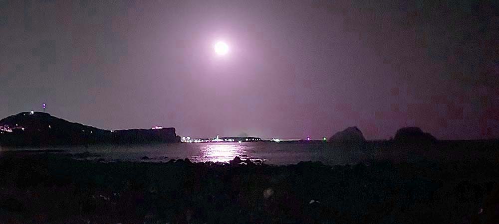 제주 달밤