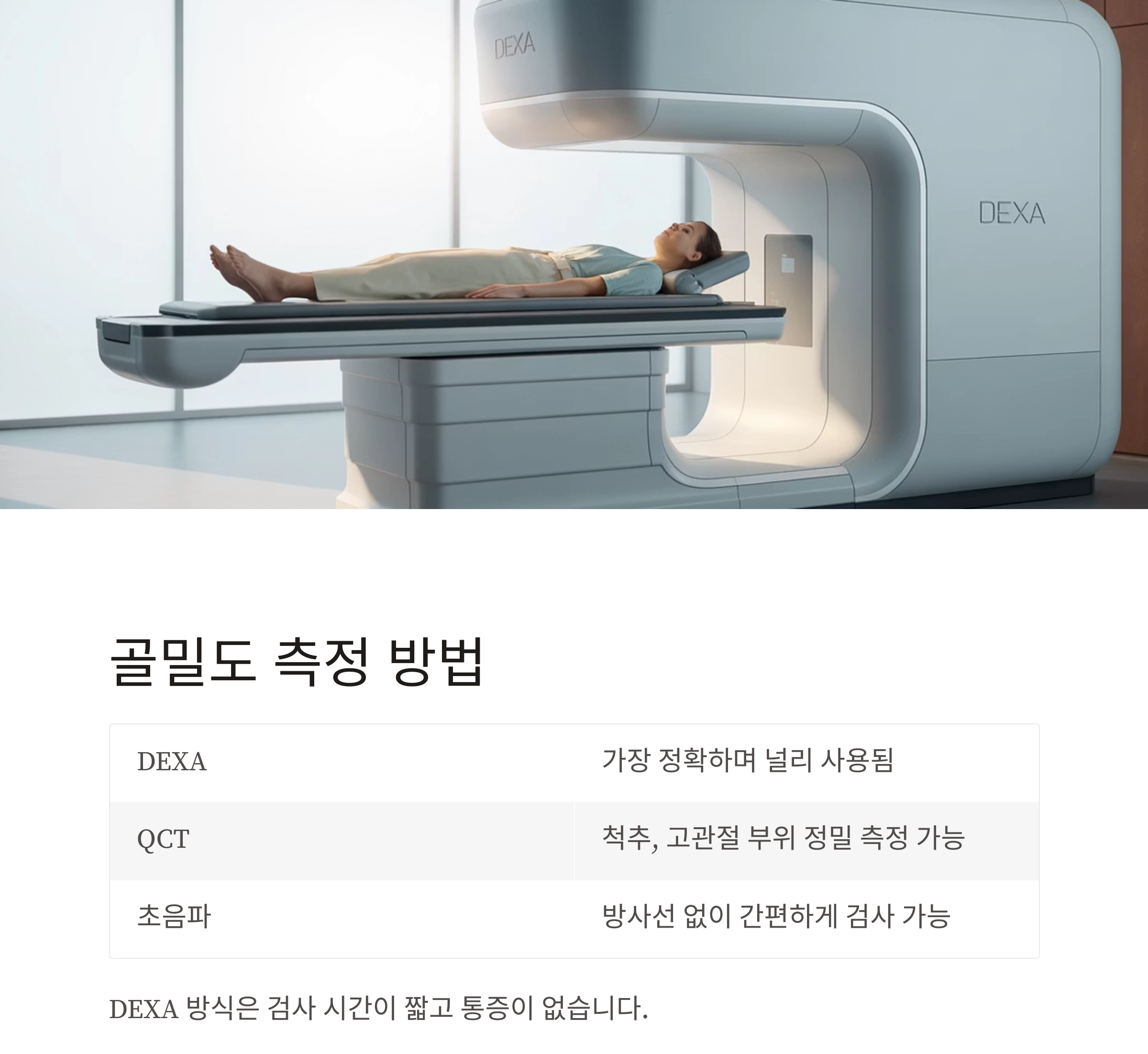 골밀도 검사 방법, 언제 어떻게 받아야 할까? 제대로 알아보자