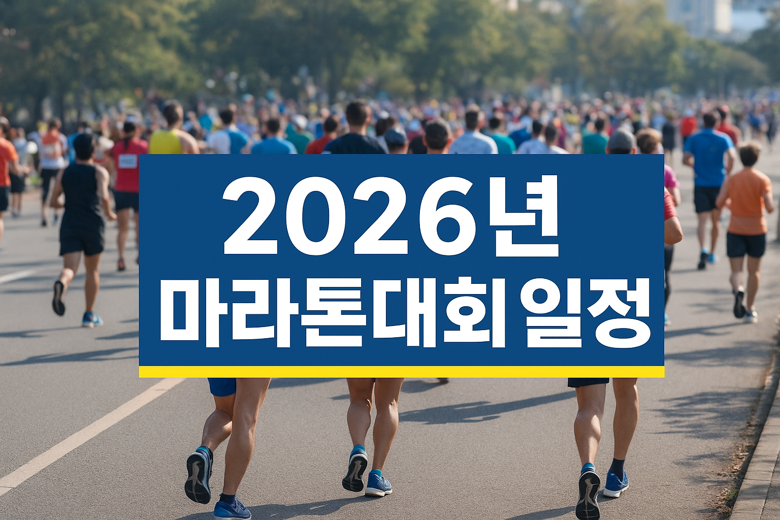 2026년 마라톤대회 일정