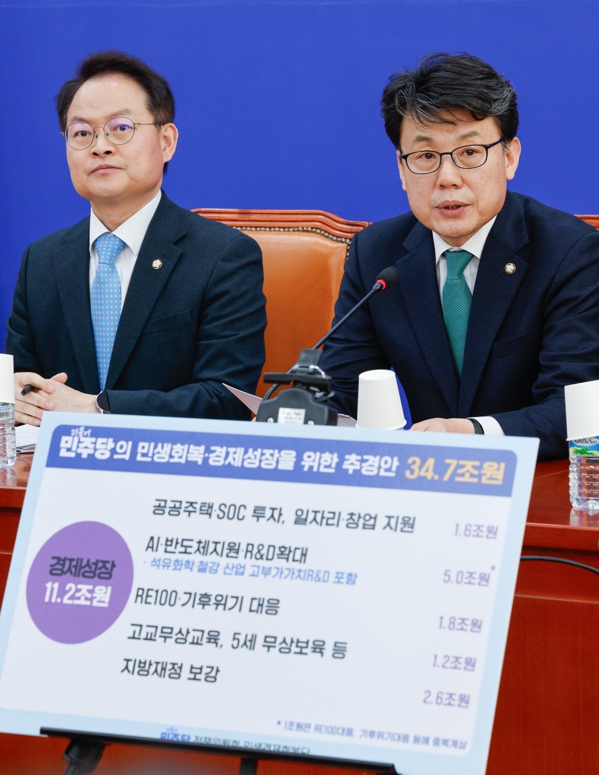 민생회복 추경안 의원 설명 사진