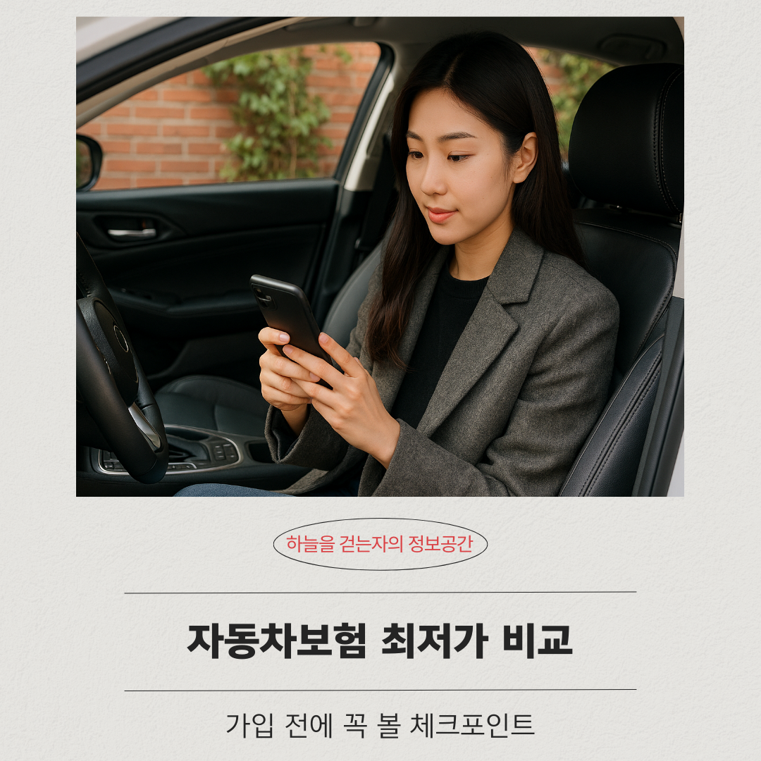 자동차보험 최저가 비교, 가입 전에 꼭 볼 체크포인트