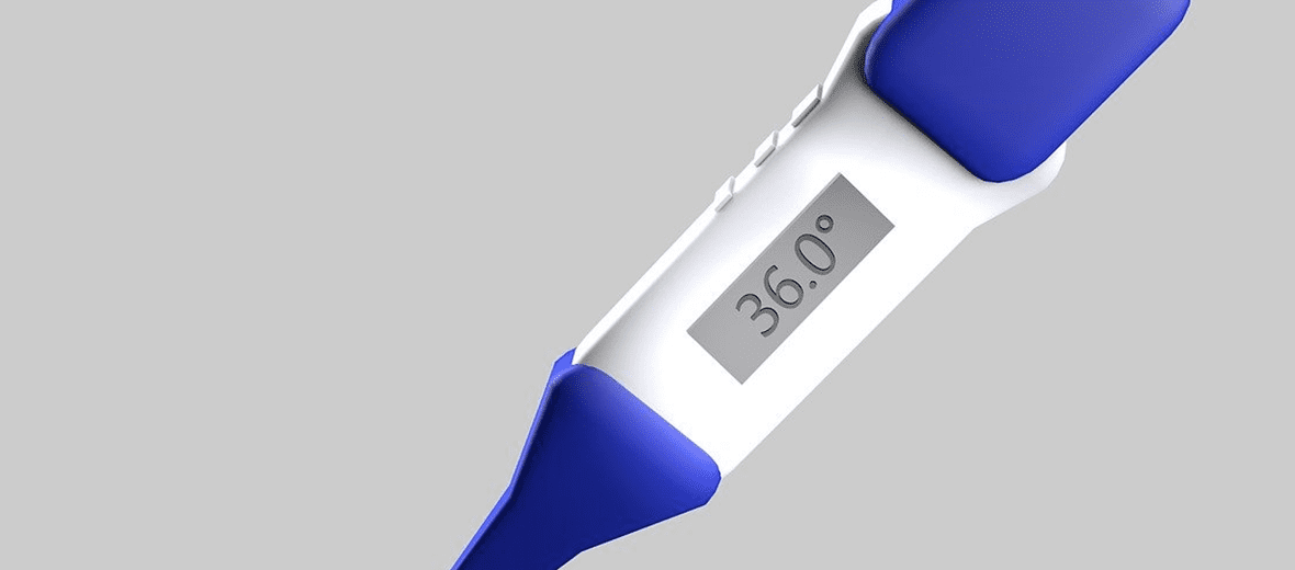 온도계의 온도가 36도를 보여주고 있다