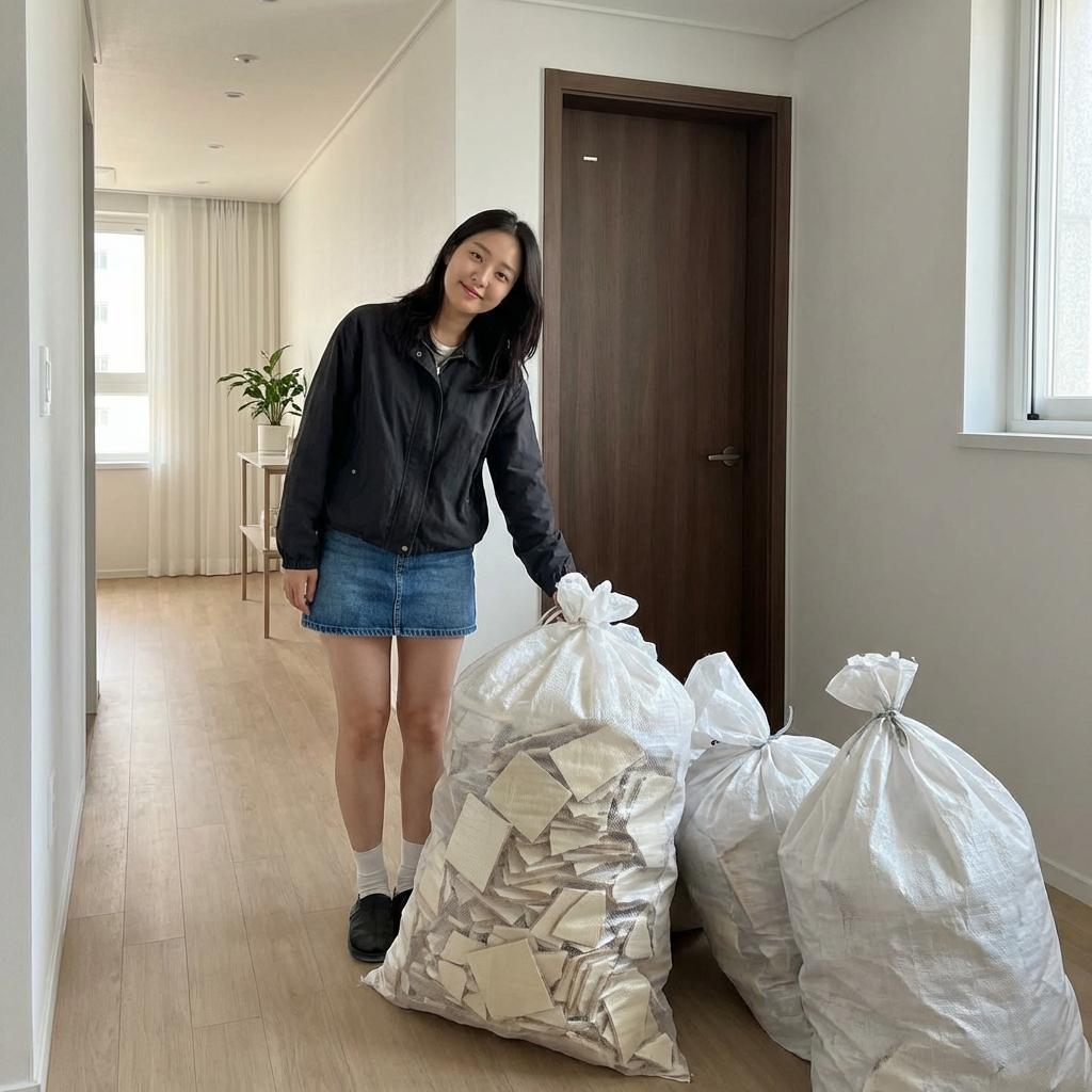 구청 마대자루로 끝내는 건설 폐기물 처리