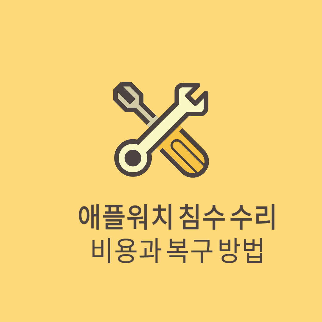 애플워치 침수 수리, 비용과 복구 방법