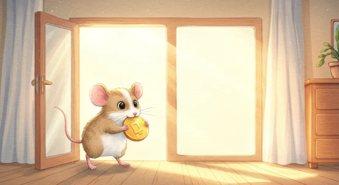 큰 쥐가 금화를 입에 물고 집 안으로 들어오는 꿈