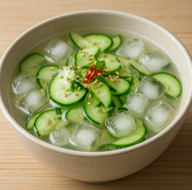 얼음 동동 시원한 오이냉국 사진
