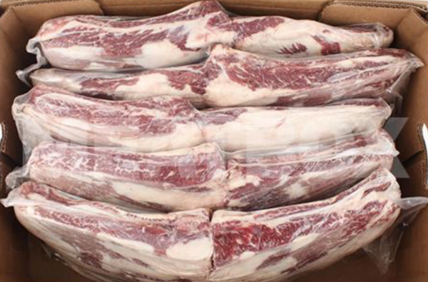 박스 개봉 후 수입갈비 모습