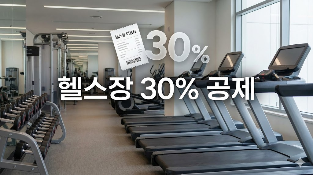 헬스장 운동기구와 30% 소득공제 텍스트