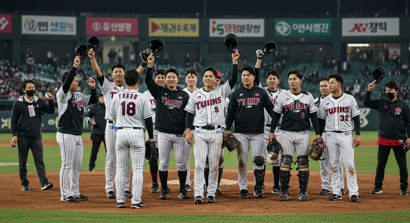 LG 트윈스 선수들 생성 이미지