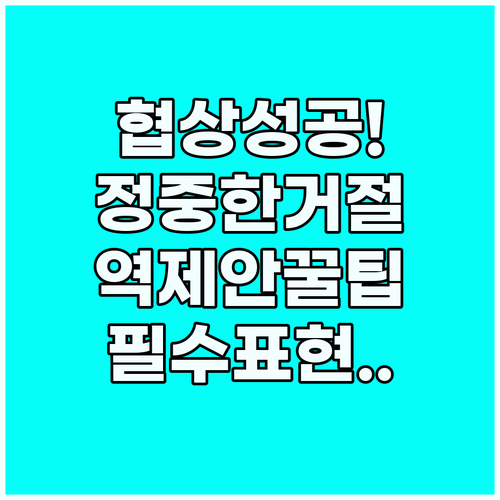 비즈니스 협상 영어 정중한 거절과 유..