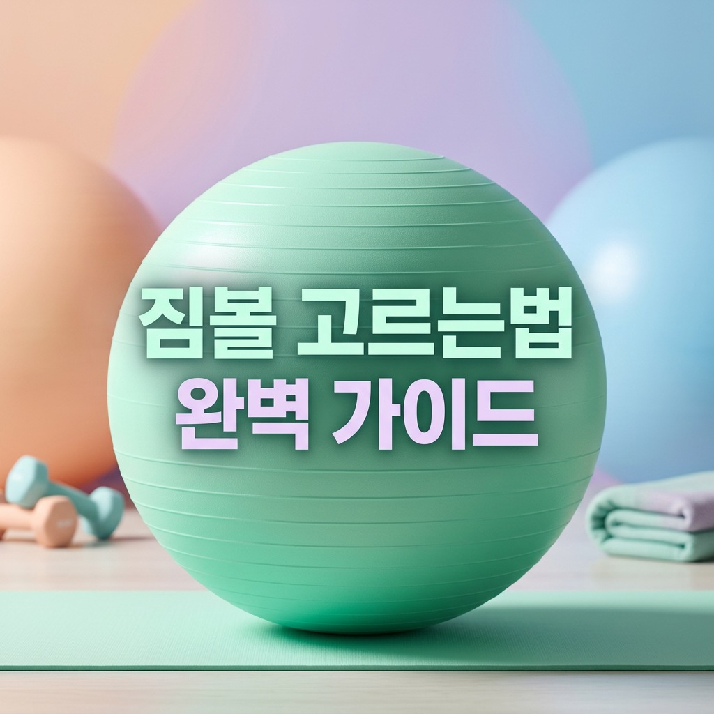 짐볼 고르는법 구매 고민