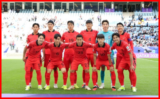 아시안컵 조별리그 3차전 선발선수들(대한축구협회)