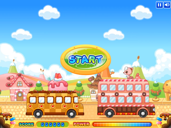 핑캣의-점핑카-플래시게임-시작-화면