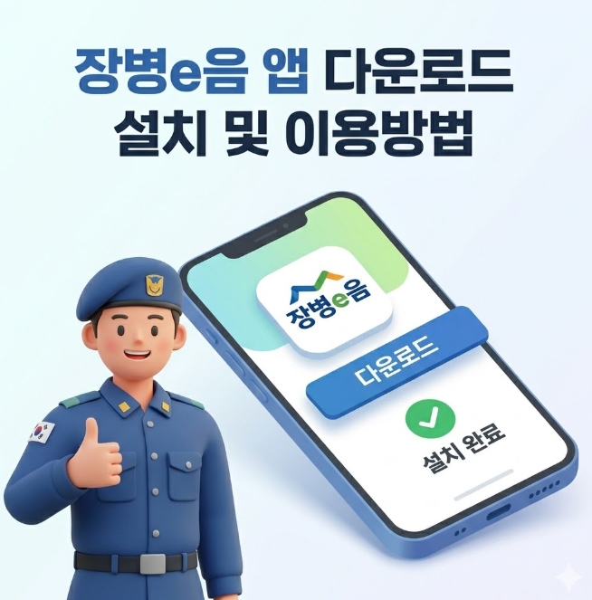장병e음 앱 다운로드 설치 및 이용방법
