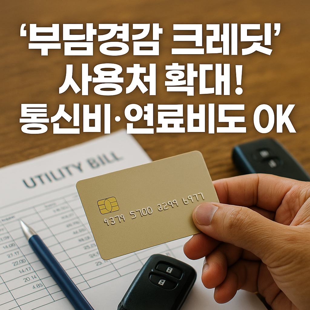 부담경감 크레딧 사용처 확대!