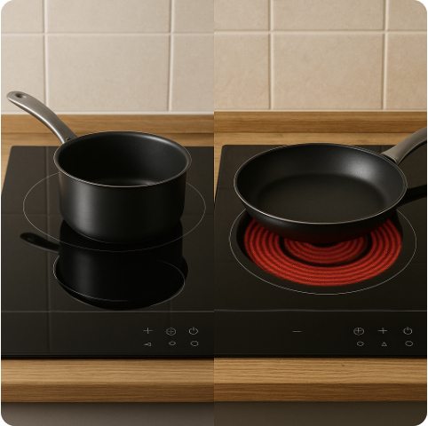 인덕션과 하이라이트의 차이 – 장단점 및 음식 맛까지 비교 정리 관련 사진