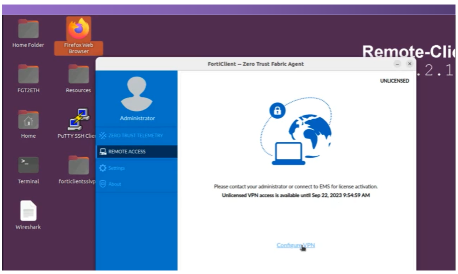SSL Client를 통한 SSL VPN 연결 테스트