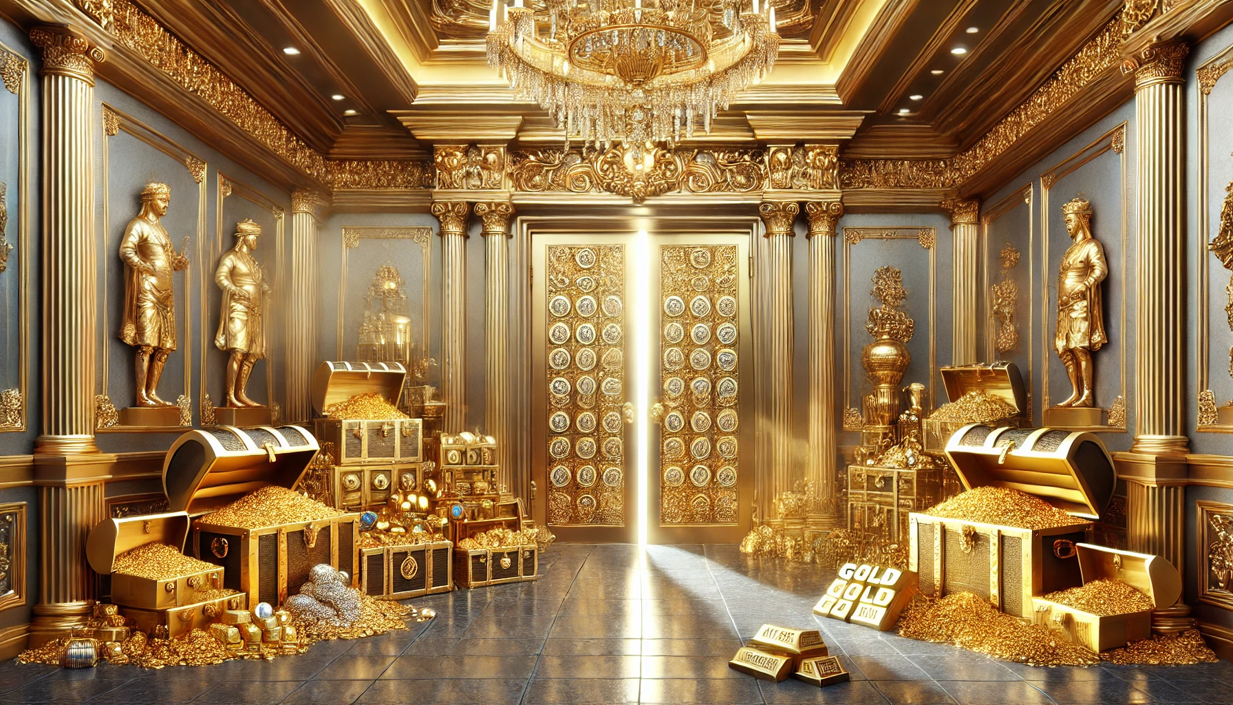 금은보화가 가득한 현관