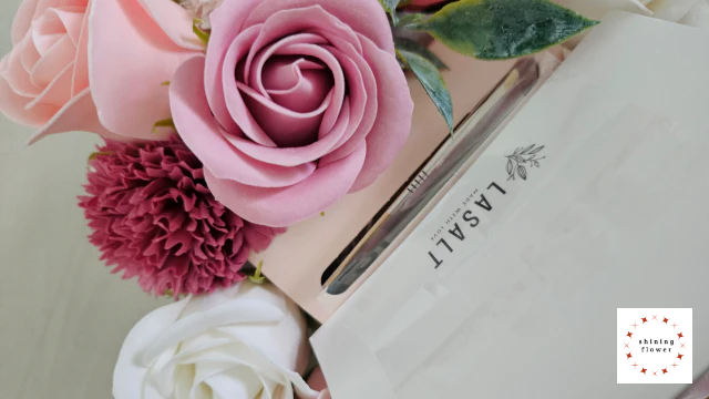 비누꽃 용돈케이크-카드와 용돈비닐 연결